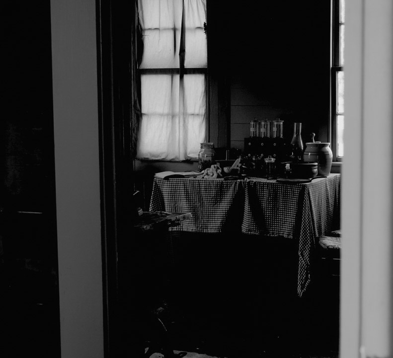 Kitchen doorway, George Ranch Historical Park